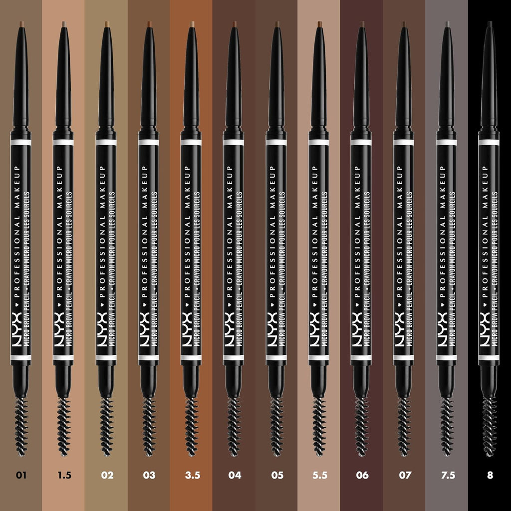 NYX PROFESSIONAL MAKEUP Micro Brow Pencil, Precise Eyebrow Pencil - Grey